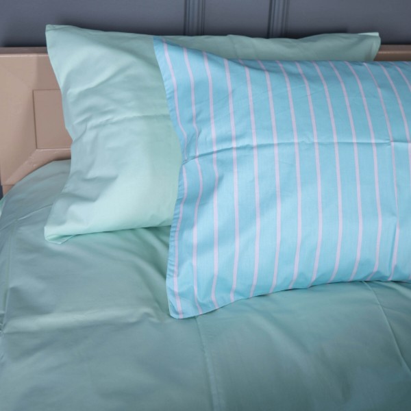 Фото - Комплект постільної білизни MirSon 22-1466 Seafoam Stripe 220х240 (2200013051565)